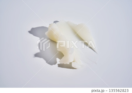 White cosmetic cream smear on clean background White cosmetic cream smear on clean background 135562823