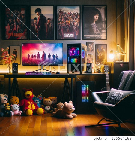エモいPC!男女オタクやクリエイターのデスク机部屋 エモいPC!男女オタクやクリエイターのデスク机部屋 135564165