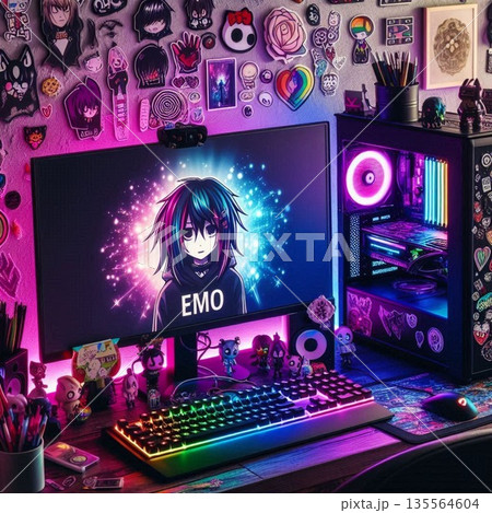 エモいPC!男女オタクやクリエイター&ゲーマーのデスク机部屋 エモいPC!男女オタクやクリエイター&ゲーマーのデスク机部屋 135564604