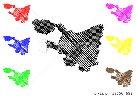 Frauenfeld District (Switzerland, Swiss Confederation, Canton of Thurgau or Thurgovia) map vector illustration, scribble sketch Bezirk Frauenfeld map Frauenfeld District (Switzerland, Swiss Confederation, Canton of Thurgau or Thurgovia) map vector illustration, scribble sketch Bezirk Frauenfeld map 135564682