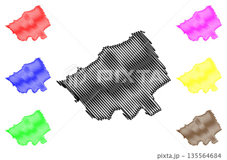 Gau District (Switzerland, Swiss Confederation, Canton of Solothurn or Soleure) map vector illustration, scribble sketch Bezirk Gau map Gau District (Switzerland, Swiss Confederation, Canton of Solothurn or Soleure) map vector illustration, scribble sketch Bezirk Gau map 135564684