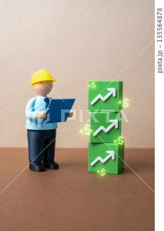 A successful business model that generates income. Sustainable profit concept, scalability and efficiency. Market demand fit, revenue streams and long term financial stability. 135564878