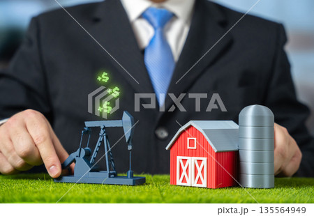 Oil production on agricultural land. Shale oil production and environmental impacts. Land reclamation. Conflict between energy extraction and farming. Ecological risks, soil recovery and regulation Oil production on agricultural land. Shale oil production and environmental impacts. Land reclamation. Conflict between energy extraction and farming. Ecological risks, soil recovery and regulation 135564949