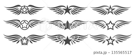 Winged stars set Winged stars set 135565517