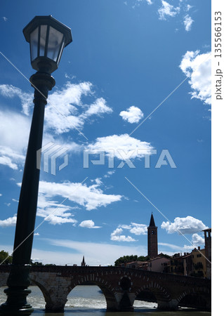 Verona cityscape with historic rooftops and medieval architecture Verona cityscape with historic rooftops and medieval architecture 135566153