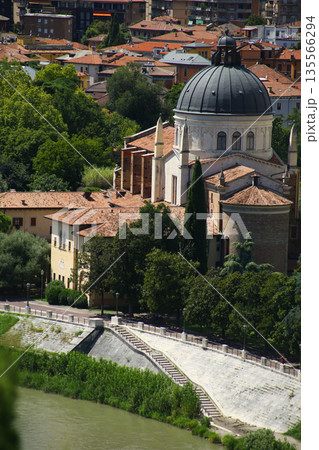 Travel photography of Verona with churches, towers and river Travel photography of Verona with churches, towers and river 135566294