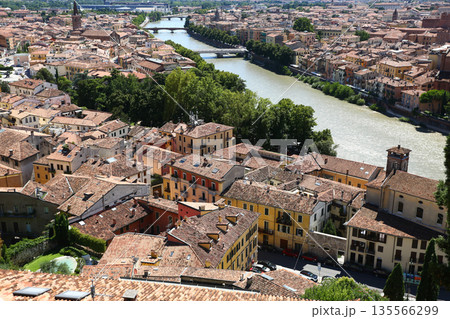 Travel photography of Verona with churches, towers and river Travel photography of Verona with churches, towers and river 135566299