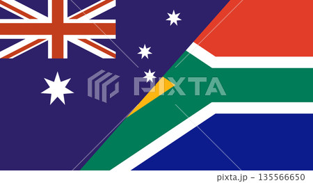 Flag of Australia and Central African Republic. Diplomatic relations 135566650
