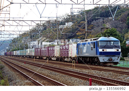 東海道本線　二宮－大磯　JR貨物　EF210-2（岡山） 135566992