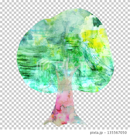 A tree like the one in a picture book 135567050