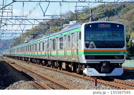 東海道本線　二宮－大磯　JR東日本　E231系1000番台　S-24編成（国府津） 135567595