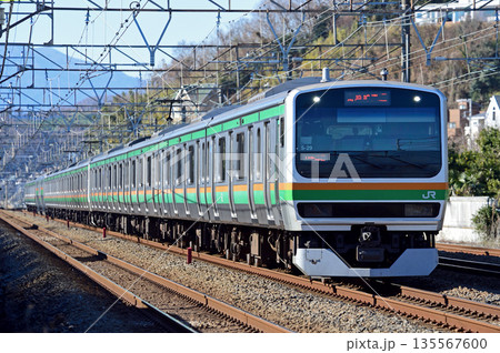 東海道本線　二宮－大磯　JR東日本　E231系1000番台　S-29編成（国府津） 135567600