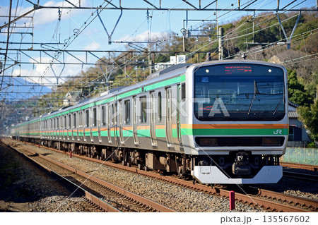東海道本線 二宮-大磯 JR東日本 E231系1000番台 U35編成(小山) 東海道本線 二宮-大磯 JR東日本 E231系1000番台 U35編成(小山) 135567602