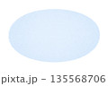 水彩風の楕円あしらい素材　やさしい水色のシンプルデザイン 135568706