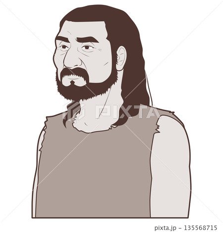 原始時代の男性っぽい人 原始時代の男性っぽい人 135568715