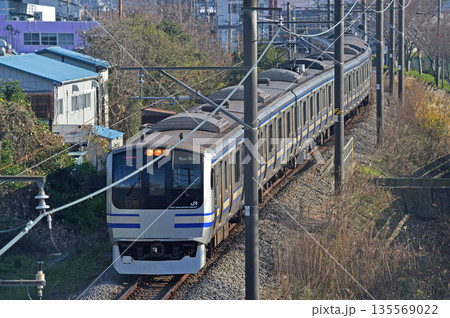 横須賀線　久里浜－衣笠　JR東日本　E217系　Y-46編成（鎌倉） 135569022