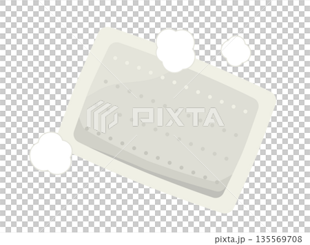 Illustration of a disposable hand warmer Illustration of a disposable hand warmer 135569708