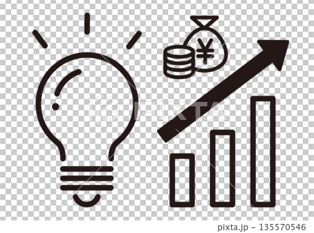 Rising electricity and utility bills. Light bulb icon. Energy saving, power, cost of living design. Rising electricity and utility bills. Light bulb icon. Energy saving, power, cost of living design. 135570546