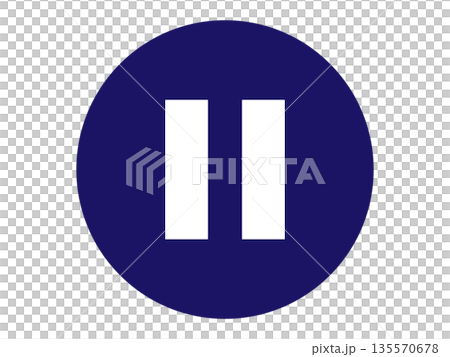 暫停按鈕圖標 135570678