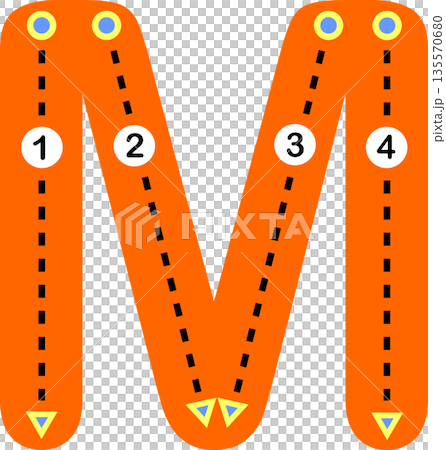 Alphabet Letter M Tracing Practice for Children Alphabet Letter M Tracing Practice for Children 135570680