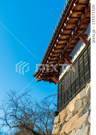 《商用撮影許可取得済》青空と追手向櫓 135571520