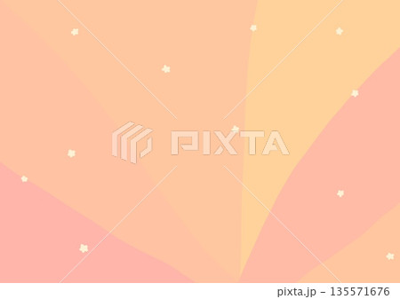 ゆるい星付きアイキャッチな背景(暖色) ゆるい星付きアイキャッチな背景(暖色) 135571676