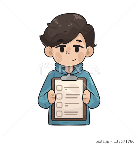 illustration of customer survey 135571766