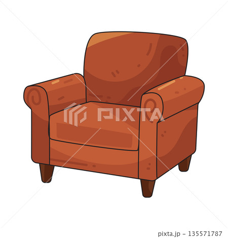 illustration of armchair 135571787