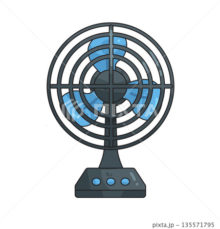illustration of fan illustration of fan 135571795