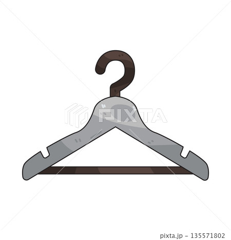 illustration of hanger illustration of hanger 135571802