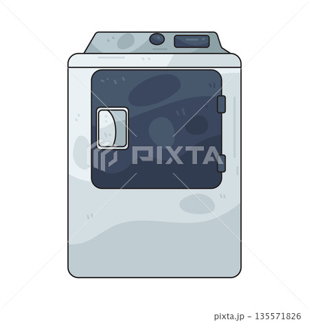 illustration of dryer machine 135571826