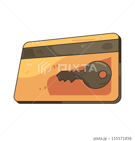 illustration of key card 135571856
