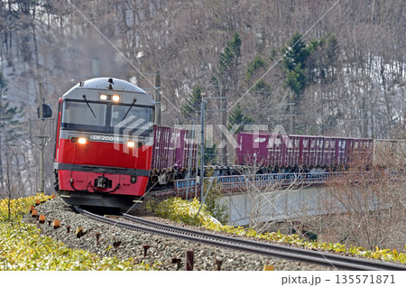 石勝線　東オサワ（信）　JR貨物　DF200-1（五稜郭） 135571871