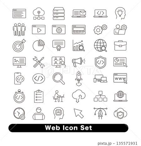 WEBアイコン : ビジネス対応 135571931