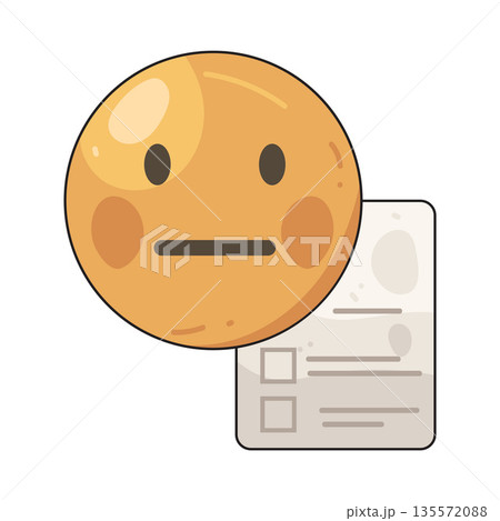 illustration of Survey Neutral Face illustration of Survey Neutral Face 135572088