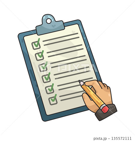 illustration of checklist survey 135572111