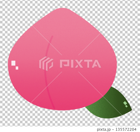 Simple peach illustration Simple peach illustration 135572204