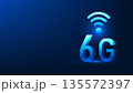 6G Technology Background with WiFi Icon on Top, Future Wireless Communication Concept, Next Generation Network Signal, High Speed Internet, Digital Connectivity, Smart Network, Innovation Technology 135572397