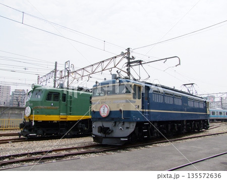 【懐かし鉄道】古い電気機関車の並び 【懐かし鉄道】古い電気機関車の並び 135572636