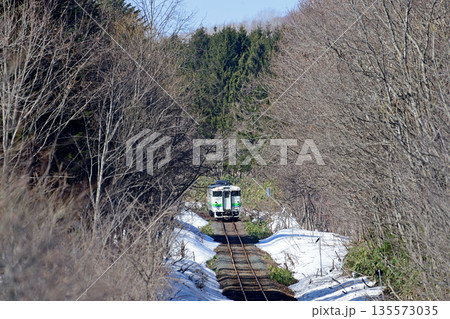 札沼線 豊ヶ岡 JR北海道 キハ40-401(苗穂) 札沼線 豊ヶ岡 JR北海道 キハ40-401(苗穂) 135573035