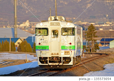 札沼線　晩生内－札比内　JR北海道　キハ40-401（苗穂）キハ40-401（苗穂） 135573054