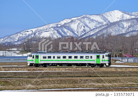 札沼線 浦臼-鶴沼 JR北海道 キハ40-401(苗穂) 札沼線 浦臼-鶴沼 JR北海道 キハ40-401(苗穂) 135573071