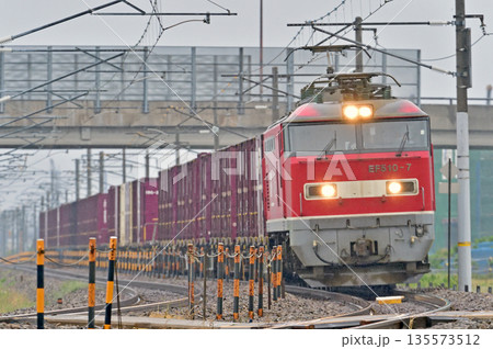 北陸本線　加賀笠間－美川　JR貨物　EF510-7（富山） 135573512