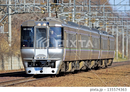 千歳線 西の里(信) JR北海道 785系 NE-502編成(札幌) すずらん 千歳線 西の里(信) JR北海道 785系 NE-502編成(札幌) すずらん 135574363