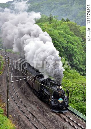 上越線　上牧－水上　JR東日本　C61-20＋旧客（高崎）　SLぐんまみなかみ 135574808