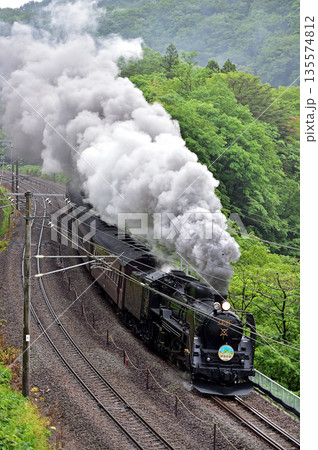 上越線　上牧－水上　JR東日本　C61-20＋旧客（高崎）　SLぐんまみなかみ 135574812