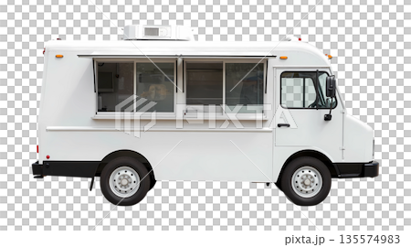 Illustration of a food truck against a transparent background. Illustration of a food truck against a transparent background. 135574983