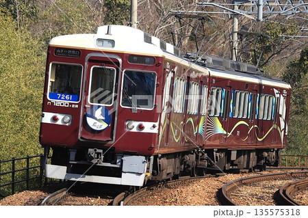 【能勢電鉄】7200系〜藍彩〜（妙見線：山下駅） 135575318