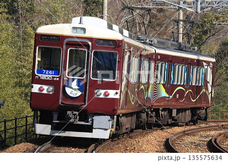 【能勢電鉄】7200系〜藍彩〜（妙見線：山下駅） 135575634