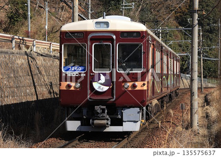 【能勢電鉄】7200系〜茜音〜（妙見線：ときわ台駅） 135575637